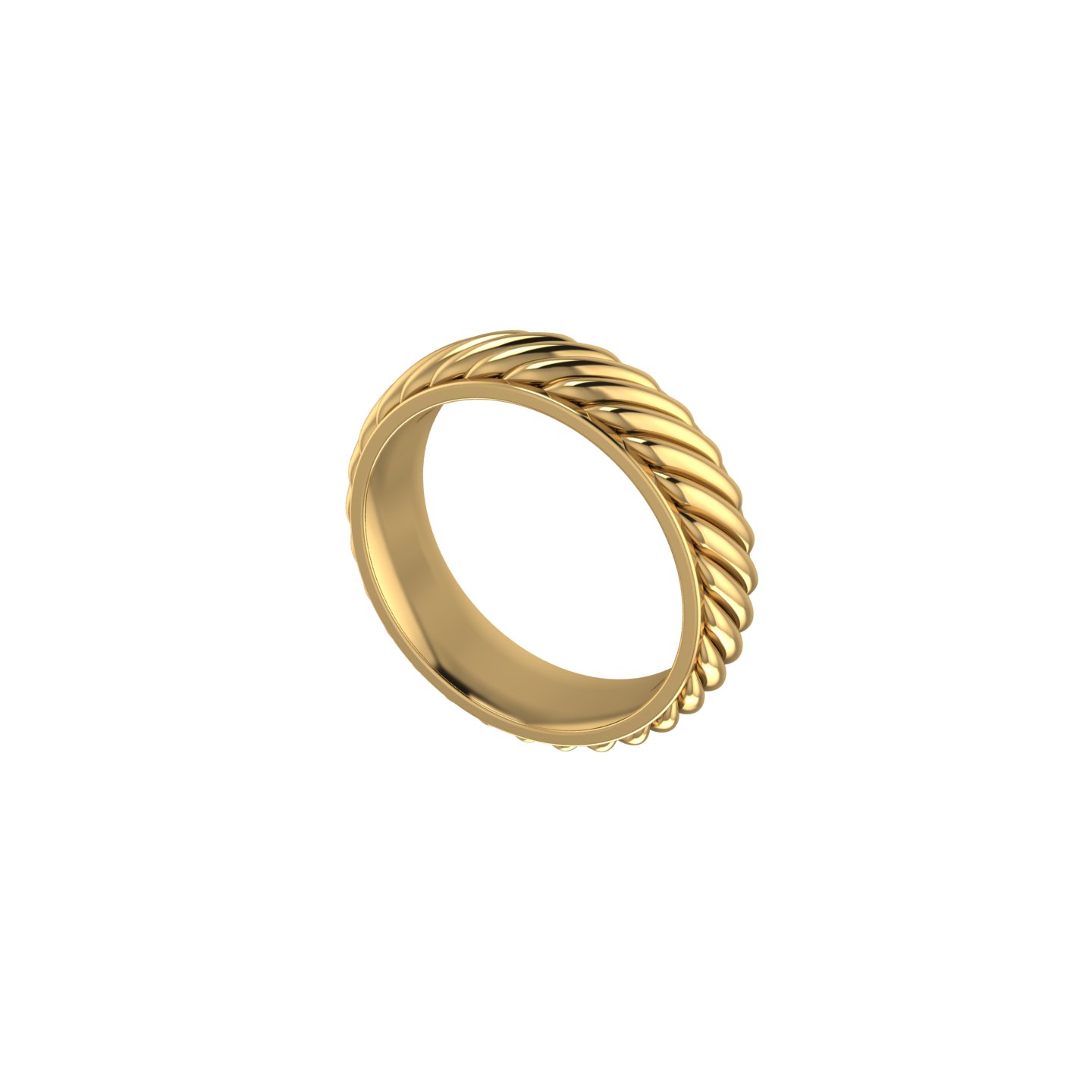 Rope-Inspired Wedding Band