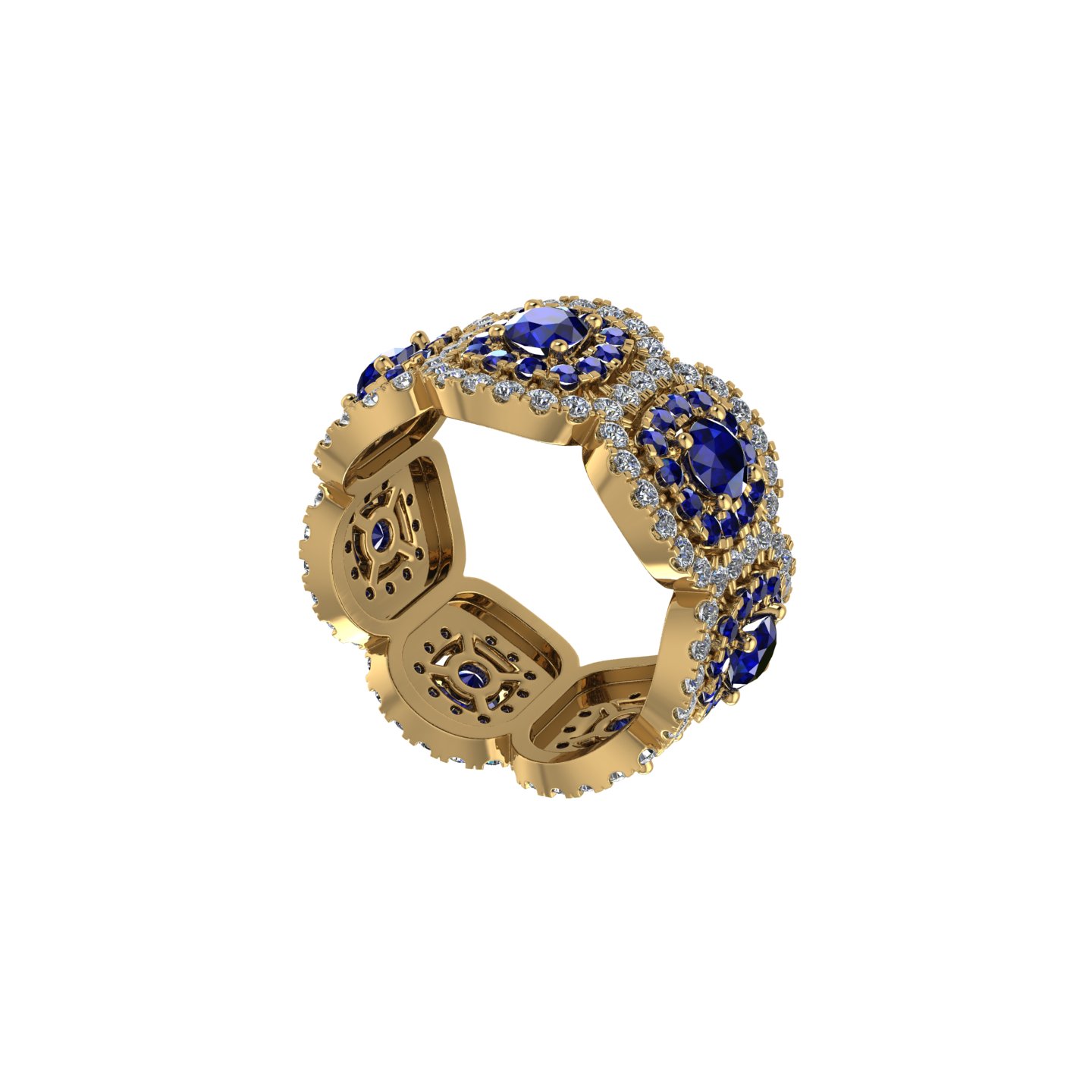 Diamond and Sapphire Band