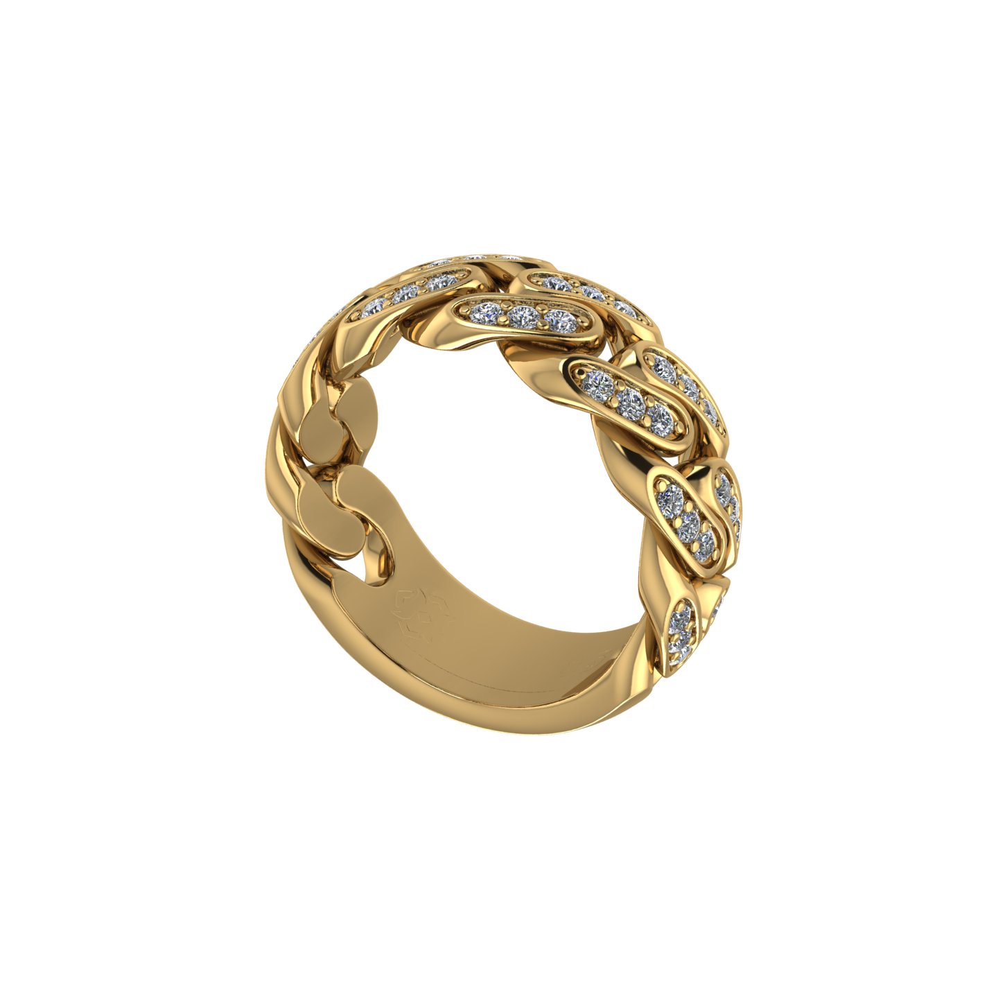 Diamond Сuban Link Ring